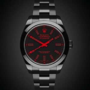 ROLEX OYSTER PERPETUAL MILGAUSS BLACK RED WATCH 30% off