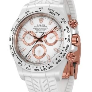 ROLEX DAYTONA AET REMOULD WHITE ROSE GOLD WATCH 30% off