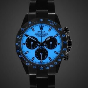 ROLEX DAYTONA BLUE GLOW WATCH 30% off