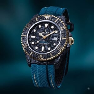 ROLEX CARBON TEAL WATCH 30% off